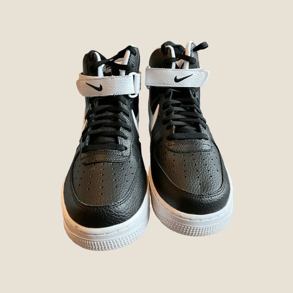 Nike Air Force 1 '07 Hi Black/White Size 10 - Picture 4 of 5
